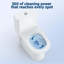 Toilette une pièce, double chasse allongée 0,8 / 1,28 GPP, chasse supérieure puissante