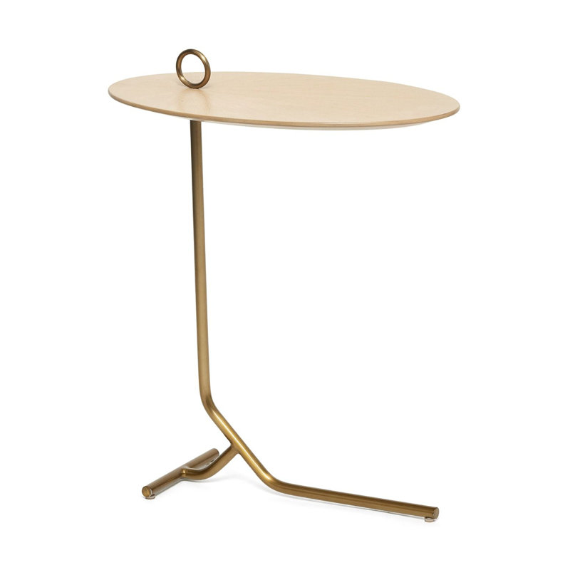 Owen Solid Wood End Table, Saddle