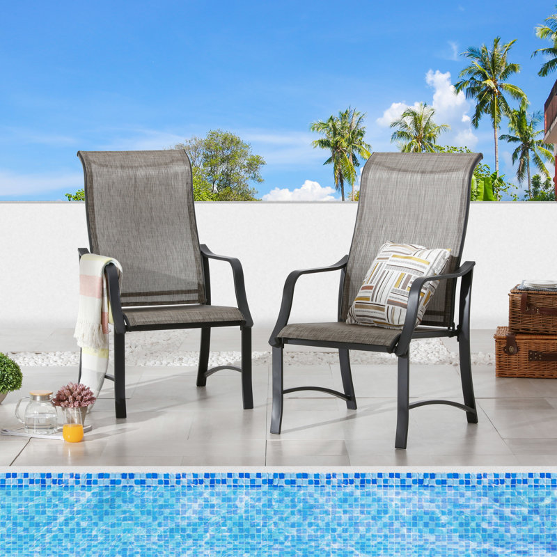 Fauteuil de patio Rusi, gris