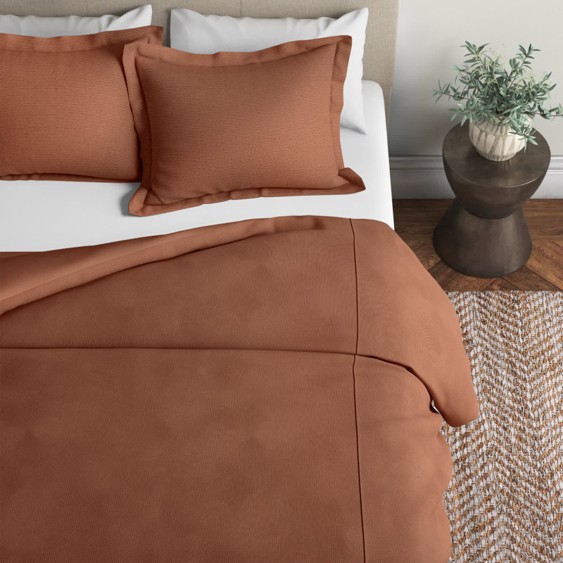 Neil Cotton Sateen Duvet Cover, Supper King Duvet Cover + 2 King Pillowcases, Navy Blue