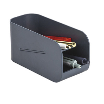 Double Layer Magnetic Pen Desk Organizer Storage Box School