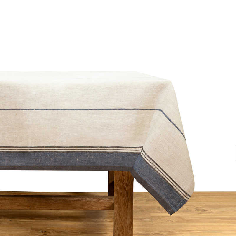 Nappe Zhang, Ivoire / Bleu, 60 po carré