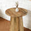 Table d'appoint en bois avec base octogonale-1394377813