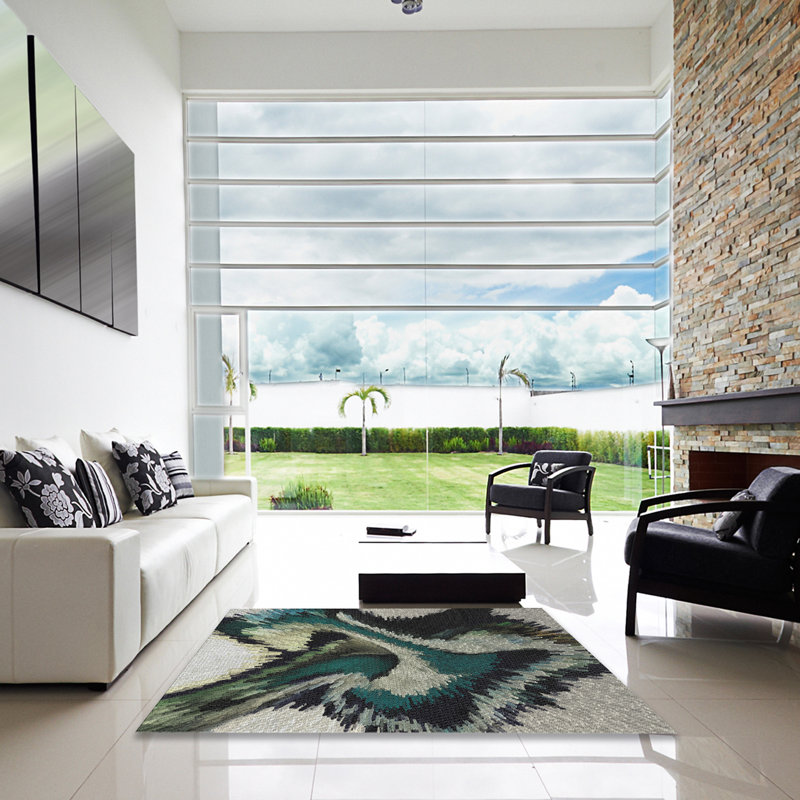 Sanremo Abstract Indoor Rug, Square 8'