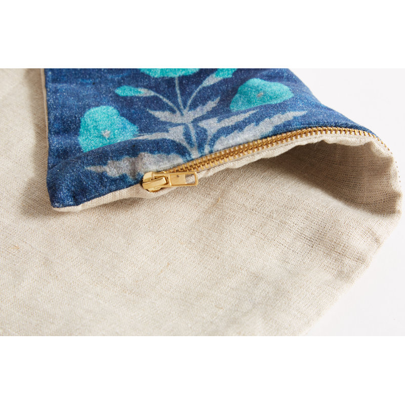 Bleu coquelicot 22 po x 22 po, 12 po x 16 po, Rectangle
