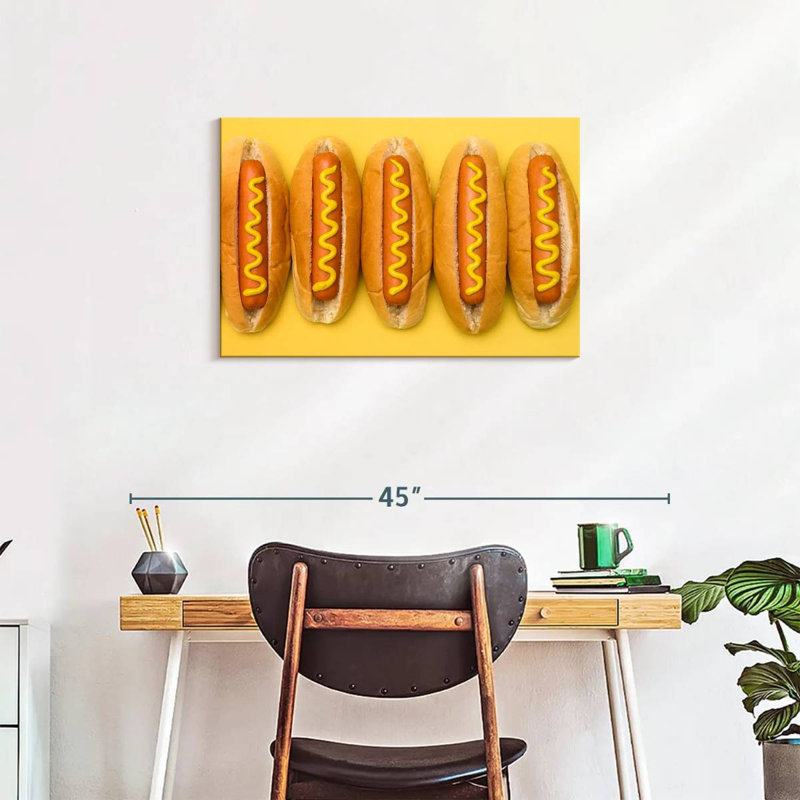Yarlin Hot Dogs, 20" H x 30" W