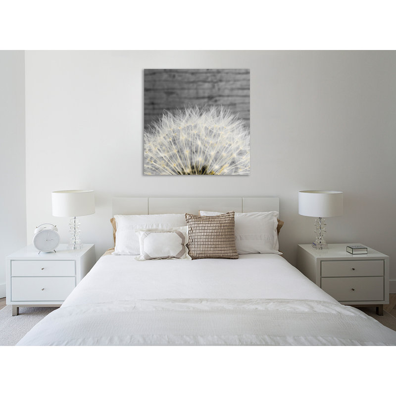 «Delicate Dandelion», toile tendue par Aledanda, H 30 po x l 30 po x P 1,5 po