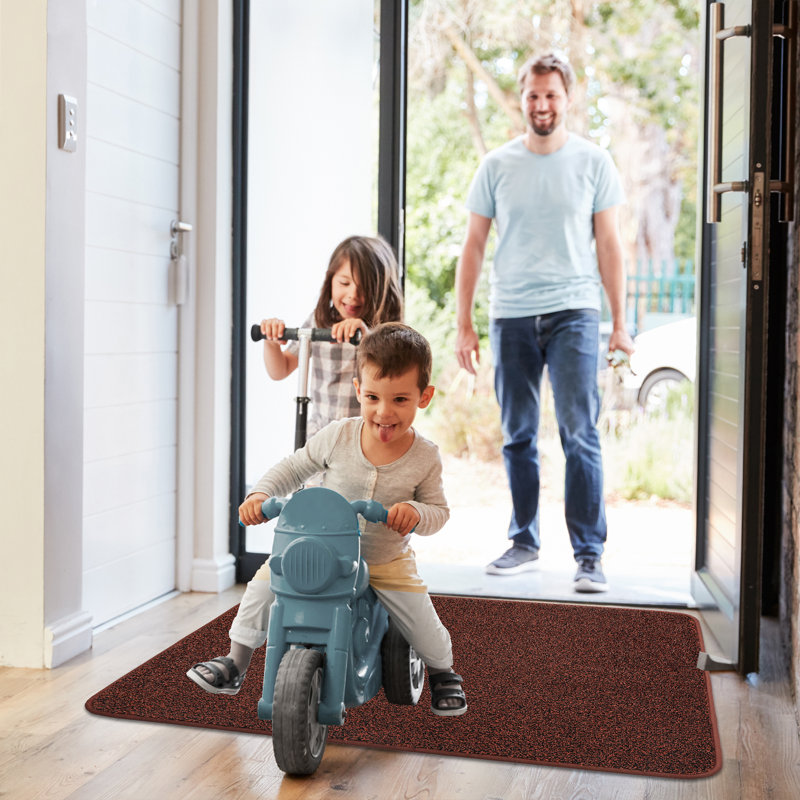 Area Rugs Washable Indoor Door Mat Non-slip Dirt Trapper Doormat Absorbent Welcome Mat for Front Door and Covered Outdoor Areas