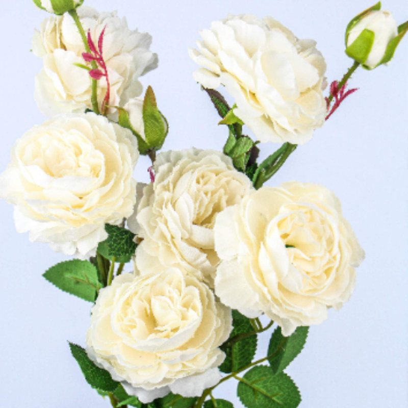 Silk Peonies Arrangement, White