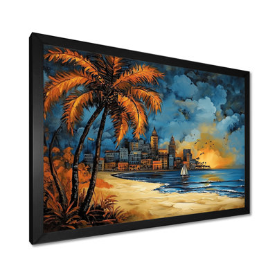 «Beach Life In Brazil II» - reproduction sur toile de la plage côtière