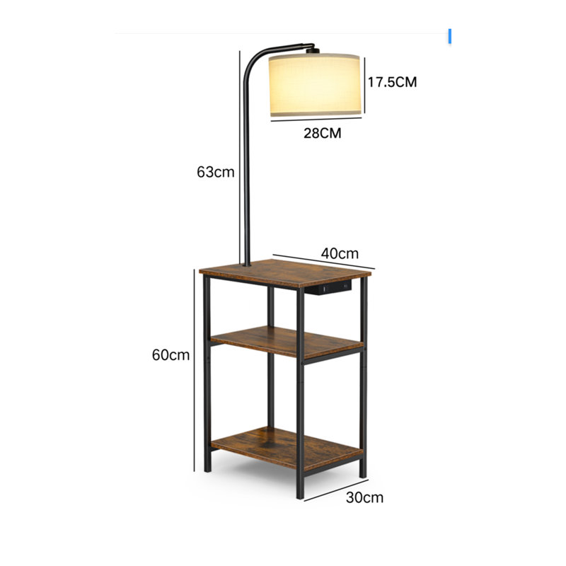 Floor Lamp, Brown