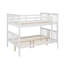 Lit superposé double au-dessus de double avec échelle pour chambre à coucher-1489819749