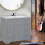 Meuble-lavabo simple 36 po avec plateau en céramique Omarius-191969013