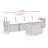 Vidaxl Garden Sofa Set Black, Cream White
