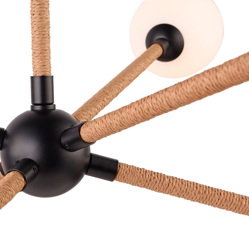Capilano - Chandelier - 6-Light - Black