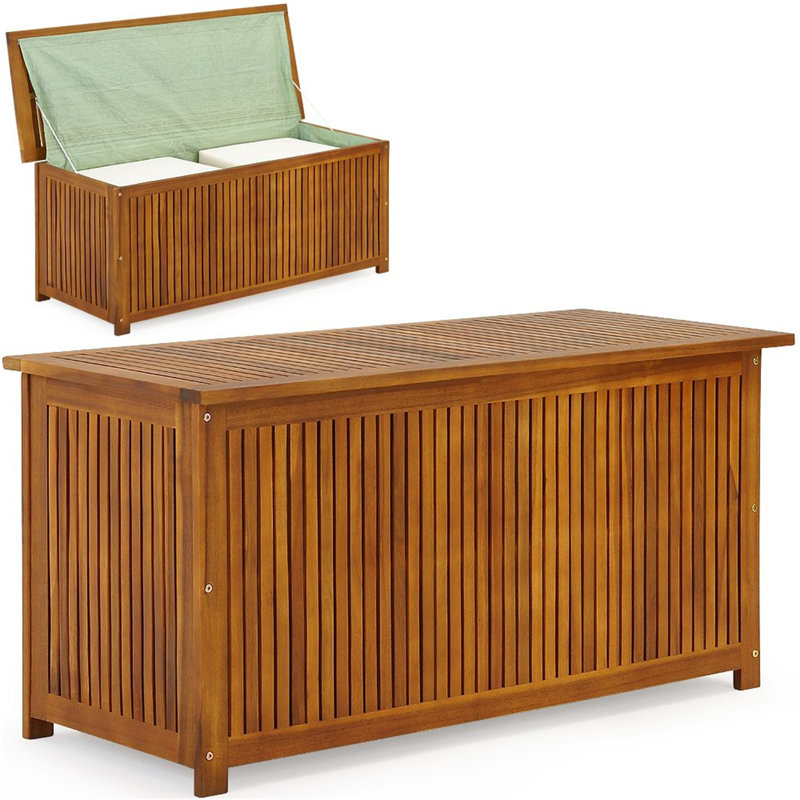 Brambly Cottage Neveah 115cm W 1059.91L Wood Deck Box