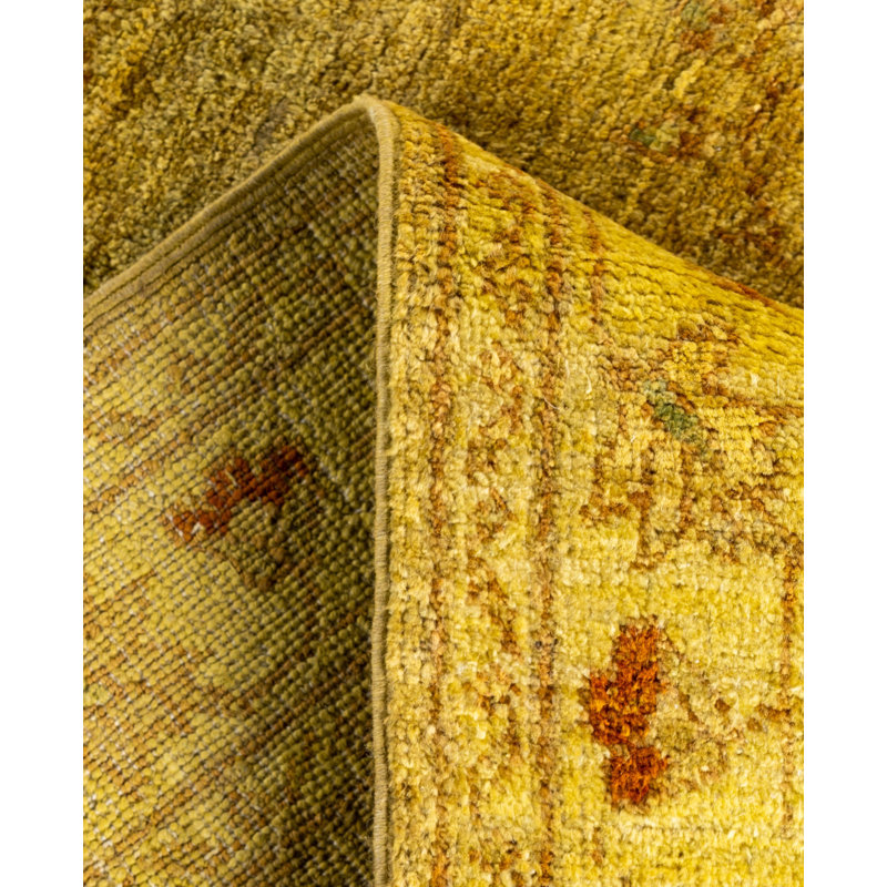 Overdyed One-of-a-Kind 3' 3" X 4' 9" Hand Knotted Area Rug