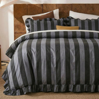 Cotton Twill Striped Comforter