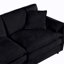 Canapé modulaire modulaire, ensemble de canapé en L surdimensionné à siège profond pour le salon, canapé à 3 places confortable avec repose-pieds mobile, combinaison de bricolage, chenille, noir-1512310286