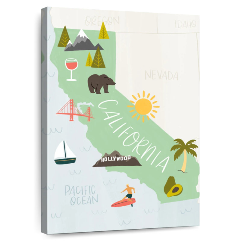 Icônes californiennes, H 45 po x l 30 po