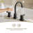 Pull Down Sprayer Bathroom Sink Faucet, 2 Handles 3 Hole Widespread Pull Out Bathroom Faucet,With Pop Up Drain And Water Supply Line-111285633