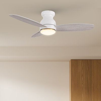 48" DC Motor Ceiling Fan With Remote, LED Light Kit Included.