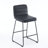 Upholstered Counter Stool with Metal Frame-265538458