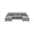 Contemporary Left and Right Armless Chaise Loveseat,Elegant and Versatile Seating Solution