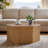 Fluted Hexagon Coffee Table