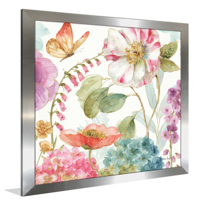 «Rainbow Seeds Flowers II», reproduction de peinture à l'aquarelle