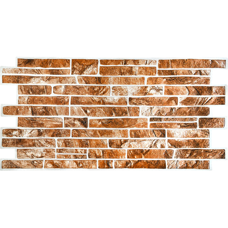 Panneau mural en vinyle l 38 po x l 19 po Falkirk 3D, Brun pâle