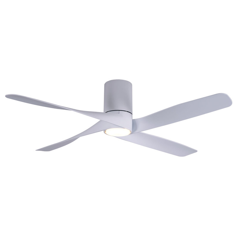 Arnao 132cm Ceiling Fan with Light Kit, White