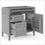 Armoire de rangement de salle de bain moderne avec 2 tiroirs et un tiroir basculant-1062758731