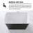 47'' Acrylic Freestanding Soaking Bathtub With Seat-111608566
