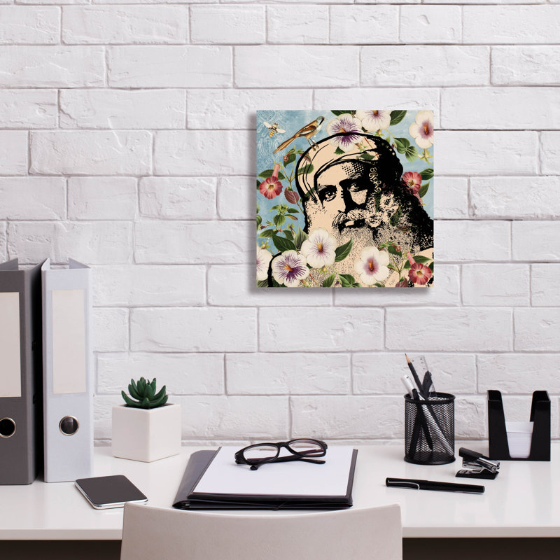 "Papier peint Sadh Guri" par Dean Russo, H 12 po x l 12 po x P 0,75 po
