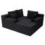 Canapé d'angle modulaire de 244 cm de large avec méridienne, revêtement en velours côtelé tricoté-179851790