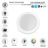 Gebbert 5/6" LED Round Retrofit Dimmable Recessed Downlight Can Lights for Ceiling, Indoor Lighting for Home, Office-1689474826-1689474871-1689474824