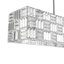 8 - Light Linear Island Rectangular Crystal Chandelier
