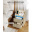 Bedside Table with LED Lights, Bedside Cabinet with Charging Station and 2 Drawers, Nightstand with USB Ports & Power Outlet, Nightstand for Living Room and Bedroom -858465595