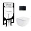 Ensemble de toilette à fixation murale avec plaque de chasse 0,8 / 1,6 GPF St. Tropez-108927945