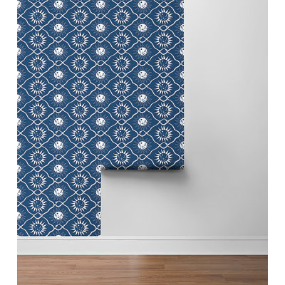 Geometric Scenic 18'L x 20.5" W Peel and Stick Wallpaper Roll