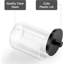 Porte-distributeur - Pot d'apothicaire transparent 10 oz