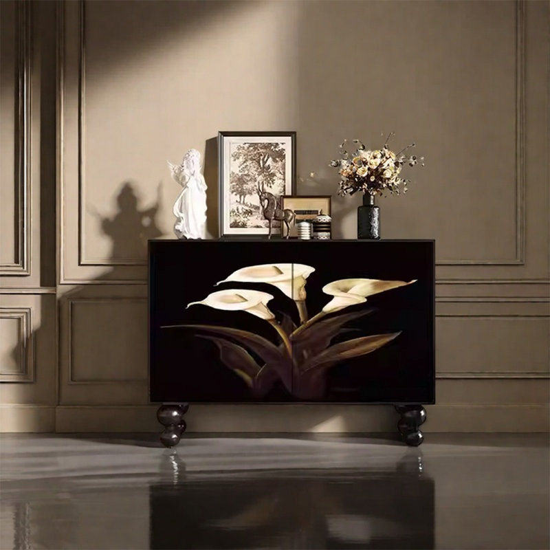 Armoire en bois de pin avec plateau spacieux et deux portes
