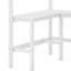 Lit mezzanine simple avec tablettes et bureau