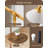 Curved Floor Lamp With Table
