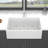 30X20 Inch White Farmhouse Sink Workstation - Ceramic Single Bowl Farm Kitchen Sink