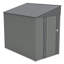 Remise Lean-To 4 x 7 pi en gris olive, rangement en acier robuste pour outils de jardin et vélos, maximisez votre cour et votre patio avec une protection toutes saisons