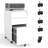 3-Drawer Mobile File Cabinet with Lock, All-Steel Rolling Storage Cart with Anti-Tip Design, Fully Assembled Office/Home Cabinet in White