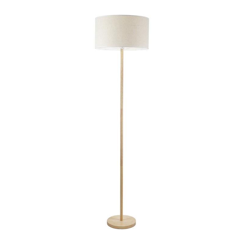 Roseli 180cm Traditional Floor Lamp, Natural, Natural, No