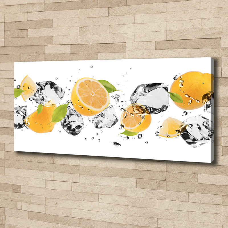 Lemon And Water - Print, 50cm H x 125cm W, Canvas